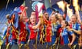 Crystal Palace celebrate with the Women’s Championship trophy