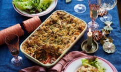 Christmas cracker: Meera Sodha’s spinach, walnut and tomato lasagne.