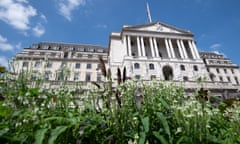 The Bank of England building in Threadneedle Street in the City of London. 