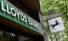 Lloyds Bank signage on a branch