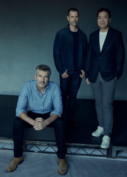 From left: David Benioff, DB Weiss and Alexander Woo.