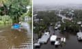 Parts of northern Florida were flooded after Tropical Storm Debby brought torrential rain to the area