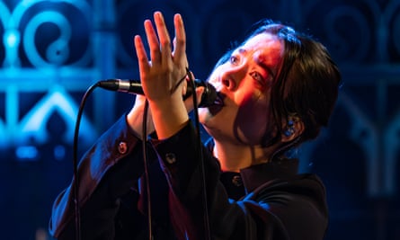 Mitski performing at Union Chapel, London, in October.