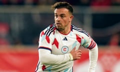 Xherdan Shaqiri never appeared in a playoff game for Chicago Fire