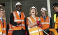 Liz Truss and Kwasi Kwarteng visit a construction site for a medical innovation campus in Birmingham.