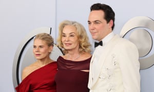 Actors Celia Keenan-Bolger, Jessica Lange and Jim Parsons on the red carpet