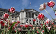 The Bank of England building in London.