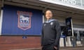 Jason Dozzell pictured in front of Portman Road in Ipswich