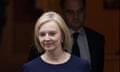 Prime Minister Liz Truss leaves Downing Street in London