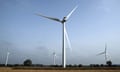 An onshore wind farm near Biggleswade.