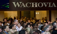 Wachovia employees listen to Wells Fargo chief at Wachovia corporate headquarters in Charlotte