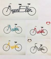 Art Room Britt: Personalized Name Bikes