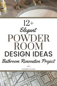 Are looking for elegant powder room design ideas for your bathroom renovation? Your powder room is your fancy bathroom and leaves a lasting impression on your guests. When it comes to powder room remodels, don’t skimp. Splurge on the bathroom tiles, the bathroom faucets, the bathroom vanity and bathroom lighting. After all, it’s your show off bathroom- you want to impress your guests! Check out these stunning powder room ideas from luxury homes.