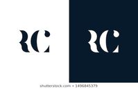 Abstract letter RC logo. This logo icon incorporate with abstract shape in the creative way. Its look like letter R and C.