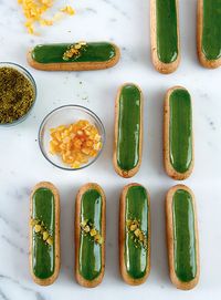 Oh, happy day. A week or two ago, I received a review copy of a new book by pastry chef Christophe Adams, entitled simply... Éclairs! This book is gorgeous. It's even more beautiful than a museum exhibition book. And happily, the publisher was willing to let me publish and excerpt from the