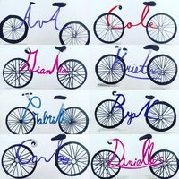 Here’s some more 5th grade bikes!! Kids were pretty delighted since it was a tough start! I love them! #bicycle #artbike #bikeartwork #bikesofinstagram #bikesofinsta #artinspiration #drawingbikes #arted #artwork #artfriday #nameart #cursive #personalized