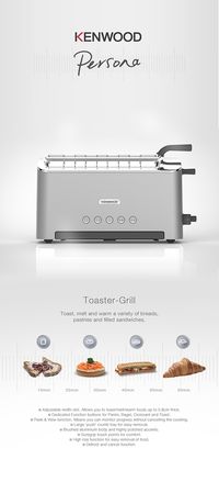 KENWOOD | Adjustable Slot Toaster by Nick Brook, via Behance