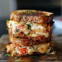 Kennebunkport Lobster Grilled Cheese Sandwich - Recipes Own