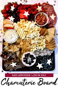 A summer entertaining must have, this patriotic charcuterie board has your party’s appetizers and snacks covered. Perfect for 4th of July, bbq parties, and Memorial Day, this board is super easy to make, impressive, feeds a crowd, and has an option for gluten free guests.