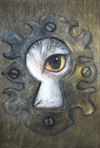 Keyhole Art... could have students draw their dreams, surrealism, peering into what is inside (series)...