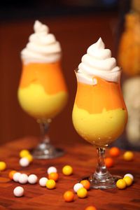 Candy corn pudding.