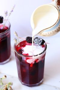 Iced Blackberry Infused Earl Grey Tea. SUB SWEETENER FOR SUGAR