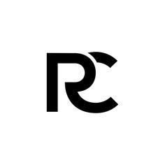 the letter r is made up of black letters and an arrow on top of it