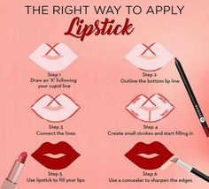 Apply Lipstick, Face Female, Simple Makeup Tips, Artist Tips, Eye Makeup Techniques