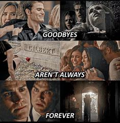 two pictures with the words goodbyes and an image of people