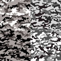 an abstract camouflage pattern in grey and white