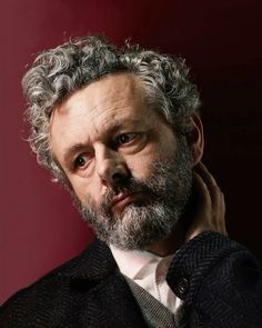 a man with grey hair and beard wearing a suit