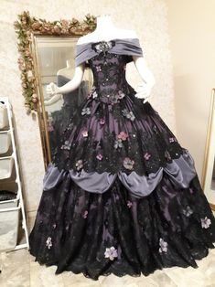 Fantasy Gown, Fantasy Gowns, Gothic Dress, Fantasy Dress, Wedding Gowns Lace, Lolita Dress, Quinceanera Dresses, Yule, Beautiful Gowns