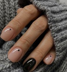 Nails For September Fall, Minimal Nails Art, Short Gel Nails, Subtle Nails, Her Nails