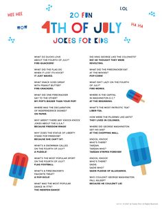 an advertisement for the fourth of july ice creams to be served on popsicles