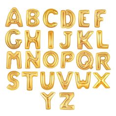 gold foil balloon alphabet letters and numbers