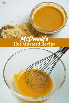 McDonald’s Hot Mustard Recipe Mcdonald's Hot Mustard Recipe, Sweet Hot Mustard Recipe, Hot Pepper Mustard Recipe, Pepper Mustard Recipe, Hot Mustard Recipe, Mcdonalds Hot Mustard, Hot Mustard Sauce, Vegan Mcdonalds, Mcdonalds Copycat Recipes