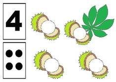 an image of counting numbers with nuts