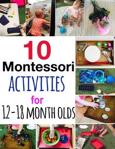 At Home Activities For One Year Old, 1 Year Montessori Activities, Montessori Activities 1 Year, Monisorri Activities, Montessori Infant Activities, 12-18month Old Activities, Gelukkige Baby, Toddler Montessori Activities