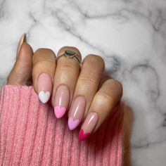 Unghie Sfumate, Valentine's Day Nail Designs, Nail Designs Valentines