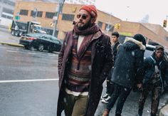 Raf Simons, Missoni Sweater, Street Style Photos, Todd Snyder, Blue Room, Rockefeller Center