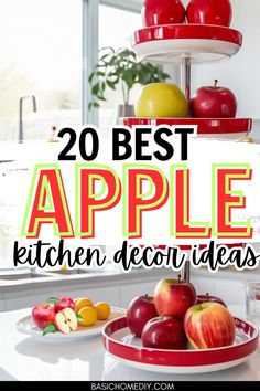 the words 20 best apple kitchen decor ideas