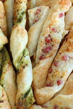 some food is laying out on a plate and ready to be eaten or served for consumption