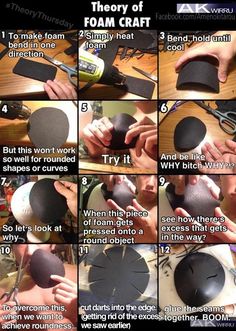 instructions to make foam craft hats