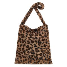 Fur Tote Bag, Cheetah Bag, Leopard Handbag, Leopard Print Bag, Faux Fur Bag, Tote Bag Aesthetic, Small Laptop, Bag Aesthetic, Fur Bag