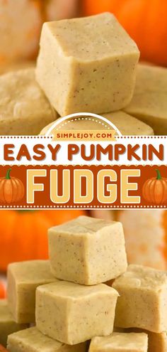 Pumpkin Fudge, fall, pumpkin recipes, thanksgiving desserts, sweet treats Cravings Food, Food And Drink Recipes, Pumpkin Fudge, Homemade Fudge Recipes, Pumpkin Recipe, Fudge Recipes Easy, Homemade Fudge, Pumpkin Recipes Dessert, Candy Recipes Homemade