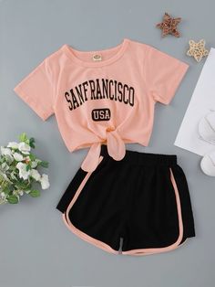 Cute Outfits With Shorts, Tas Mini, Tee Shorts, Casual Preppy Outfits, Cute Dress Outfits, Trendy Outfits For Teens, Kleidung Diy, Cute Preppy Outfits, Easy Trendy Outfits