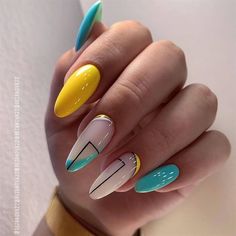 Nail Tattoos, Fantastic Nails, Unghie Sfumate, Cute Summer Nail Designs, Pastel Nails Designs, Almond Nails Designs, Almond Nail, Cute Summer Nails, Nail Tattoo