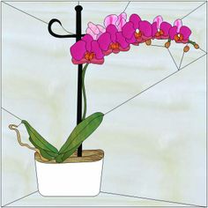 a potted plant with pink flowers in it