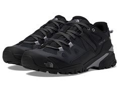 the north face men's hedgehog hiker shoes, black / asphalt grey