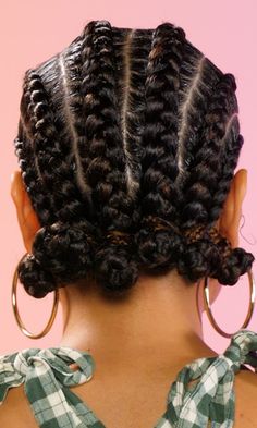 The Braid Up | Snapchat Crown Braids For Black Women, Braided Bantu Knots, Loc Styles Short, Long Shag Cut, Unique Loc Styles, Bantu Knots Hairstyles, Natural Braid Styles, Bantu Knot Hairstyles